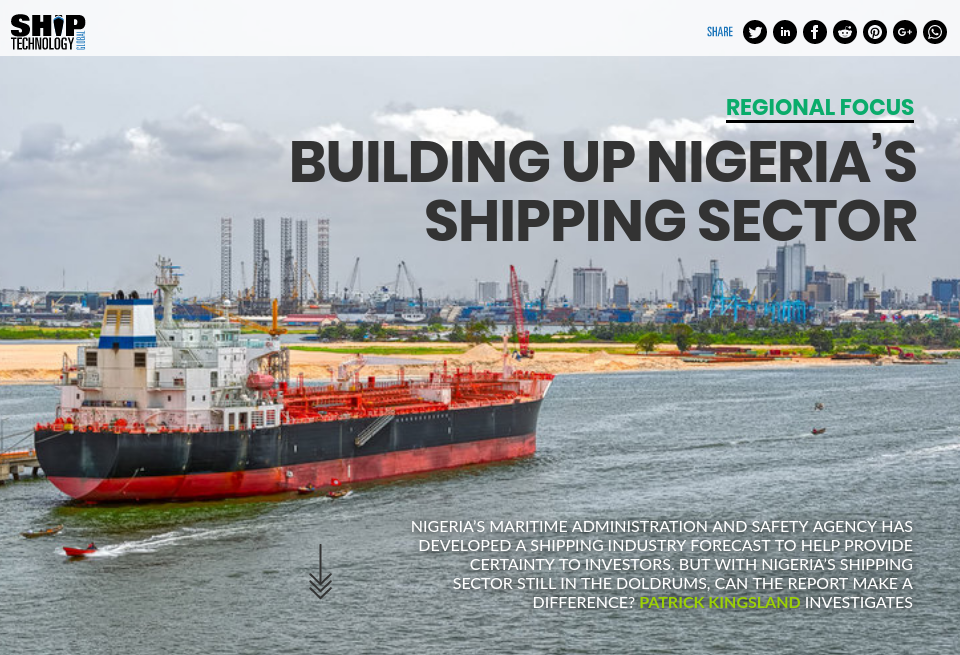 Building up Nigeria’s shipping sector - Ship Technology Global | Issue ...