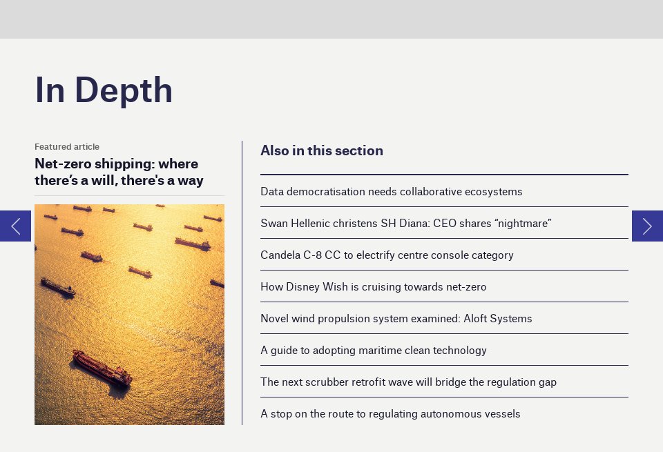 In Depth - Ship Technology Global | Issue 86 | June 2023