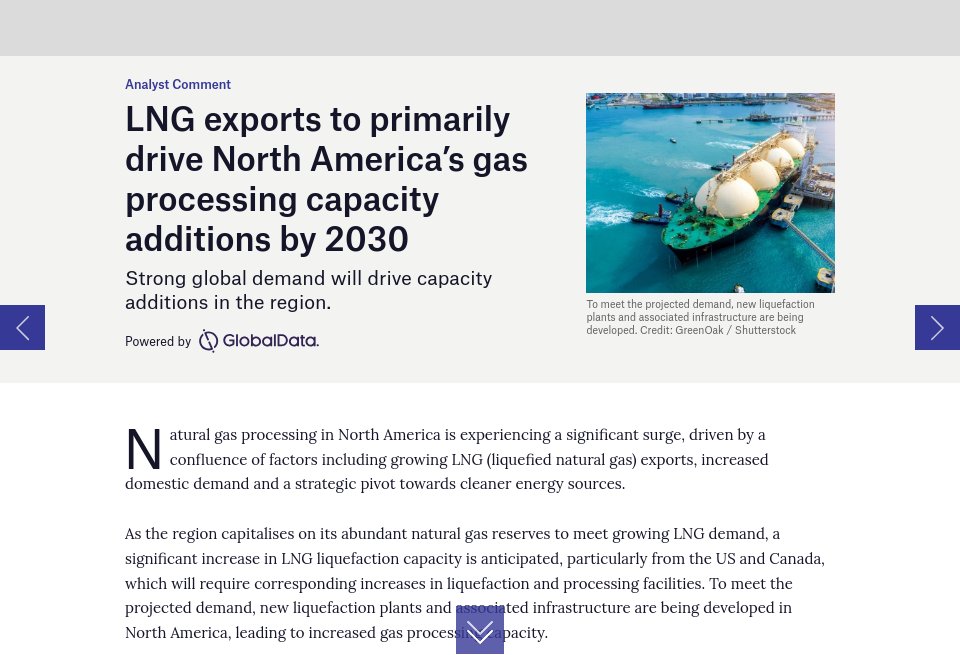 LNG exports to primarily drive North America’s gas processing capacity ...
