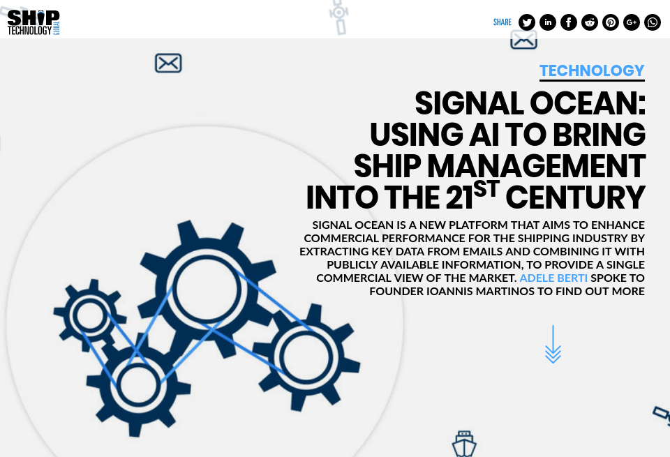 Signal Ocean: using AI to bring ship management into the 21st century ...
