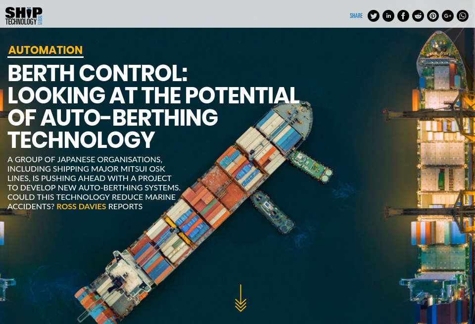 Berth control: looking at the potential of auto-berthing technology ...