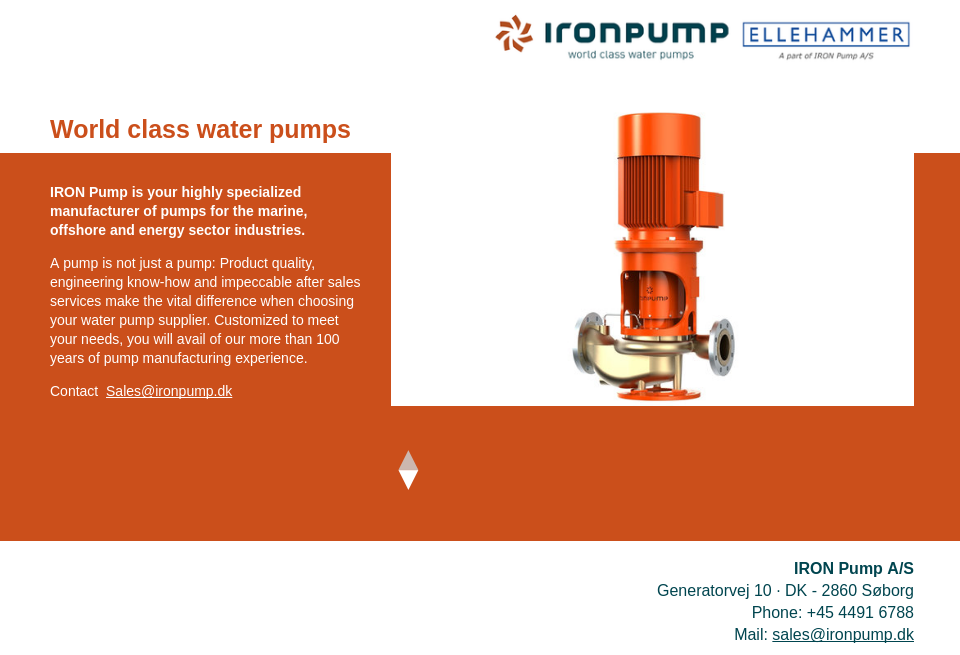 Iron Pump - Ship Technology | Issue 58 | September