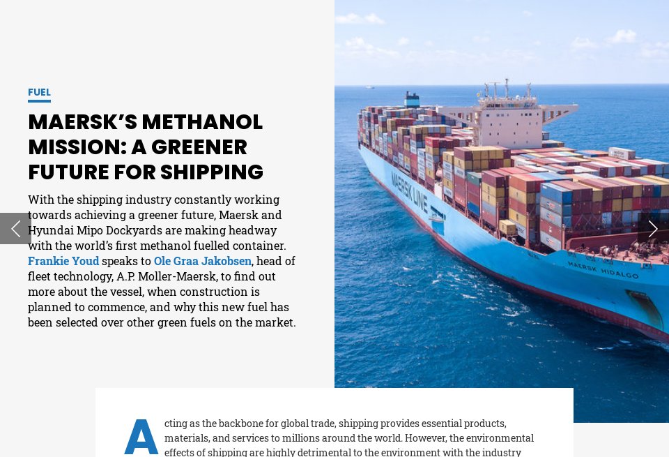 essay on new technologies for greener shipping