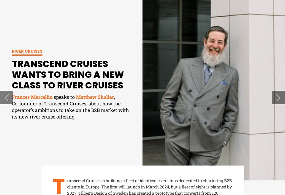 Transcend meets the demand for river cruising